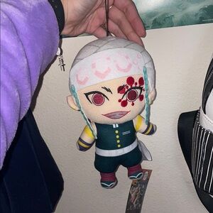 Tengen Anime Plush Doll with White Hair and Red Markings